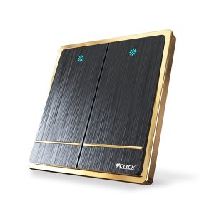 CLICK Harmony 2 GANG 1 WAY Switch, 16A