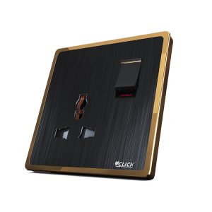 CLICK Harmony 3 PIN Universal Socket with Switch, 13A