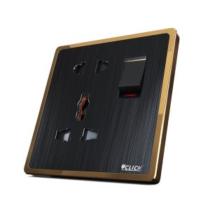 CLICK Harmony 5 PIN Socket with Switch, 13A